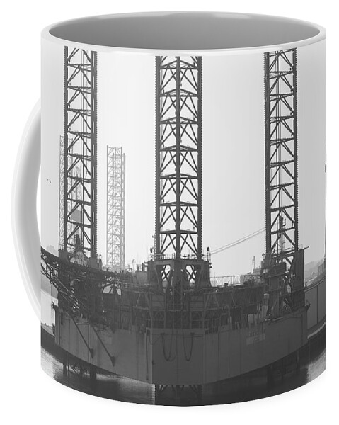 Black And White Coffee Mug featuring the photograph Black and white Industry by MPhotographer