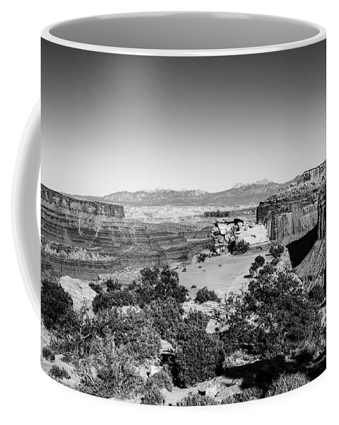 Moab Coffee Mug featuring the photograph Black and white near Moab by Jeff Swan