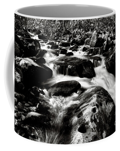 Nature Coffee Mug featuring the photograph Black And White River 2 by Phil Perkins