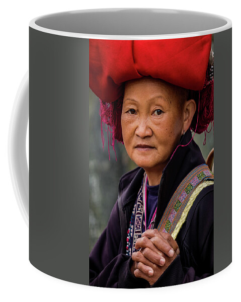 Black Coffee Mug featuring the photograph Black Hmong Woman by Arj Munoz
