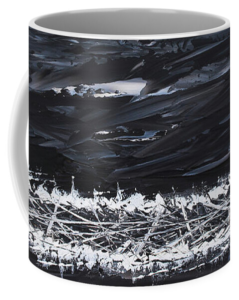  Coffee Mug featuring the painting Blacken Fusion by Embrace The Matrix