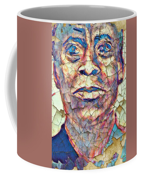  Coffee Mug featuring the mixed media Blackness by Angie ONeal