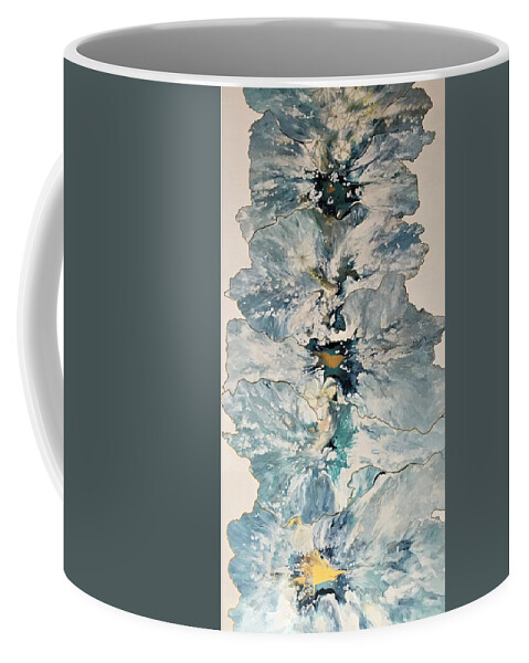 Abstract Coffee Mug featuring the painting Balance 2 by Soraya Silvestri