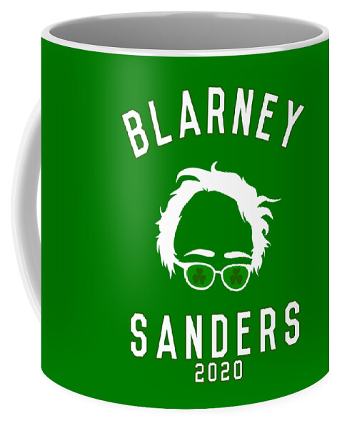 St Patricks Day Coffee Mug featuring the digital art Blarney Sanders 2020 Bernie St Patricks Day by Flippin Sweet Gear