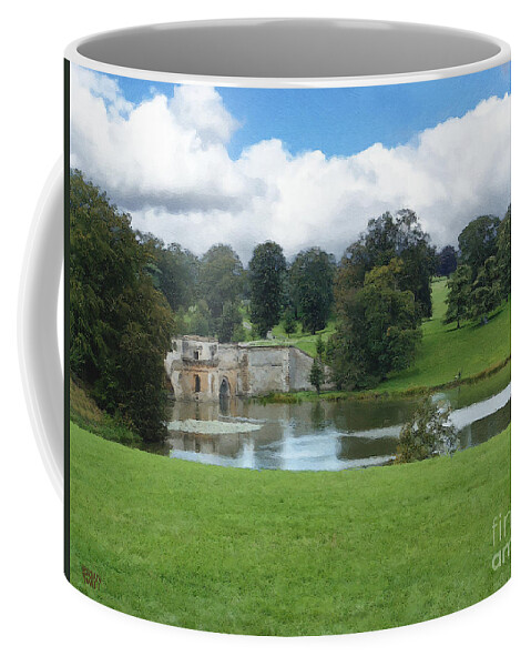 Blenheim Palace Coffee Mug featuring the photograph Blenheim Palace Grounds by Brian Watt