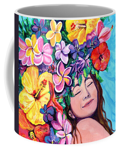 Bliss Coffee Mug featuring the painting Bliss by Marionette Taboniar