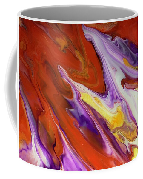 Warm Coffee Mug featuring the painting Bliss by Nicole DiCicco