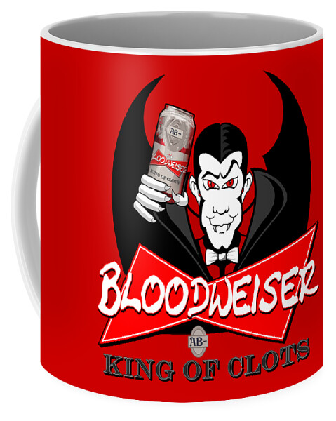 Bloodweiser Coffee Mug featuring the digital art Bloodweiser by Rick Bartrand