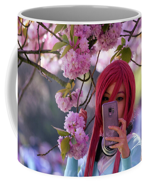 Blossom Coffee Mug featuring the photograph Blossom girl with red hair by Andrew Lalchan