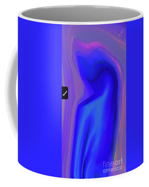  Coffee Mug featuring the digital art Blue 1 by Glenn Hernandez