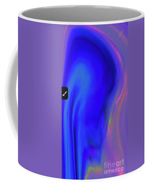  Coffee Mug featuring the digital art Blue 2 by Glenn Hernandez