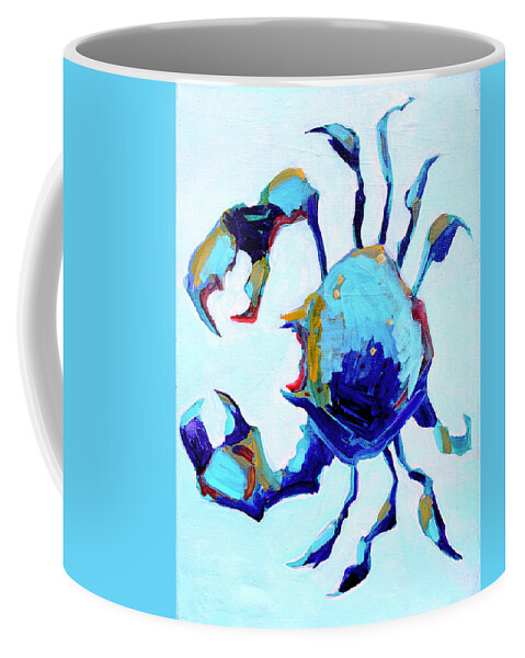 Crab Coffee Mug featuring the painting Blue Crab by Michele Fritz