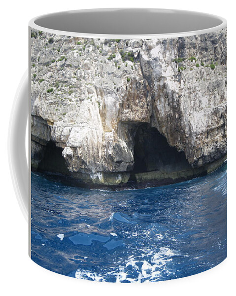 Malta Coffee Mug featuring the photograph Blue Grotto 2 by Lisa Mutch