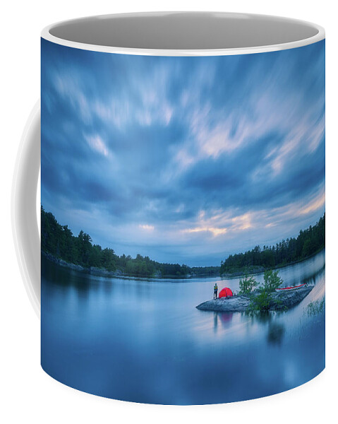 Sunset Coffee Mug featuring the photograph Blue Hour by Henry w Liu