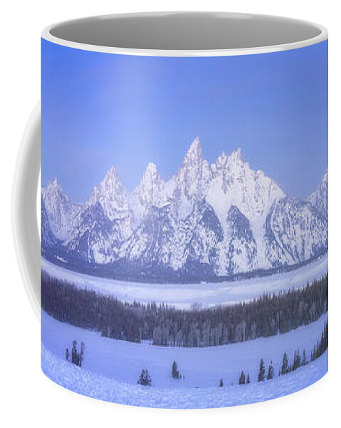 Tetons Coffee Mug featuring the photograph Blue Hour in the Tetons by Darren White