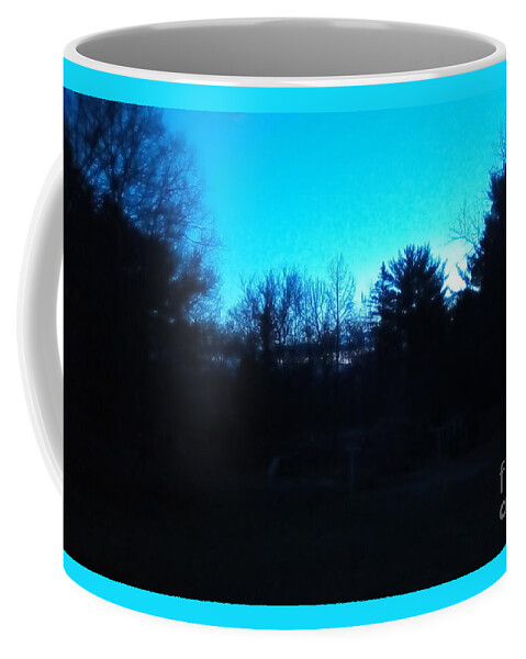 Landscape Coffee Mug featuring the photograph Blue Hour Silhouette by Frank J Casella