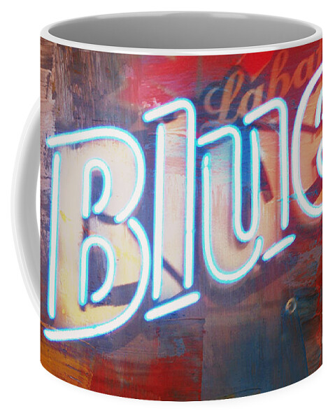  Coffee Mug featuring the photograph Blue Labatt by Kelly Awad