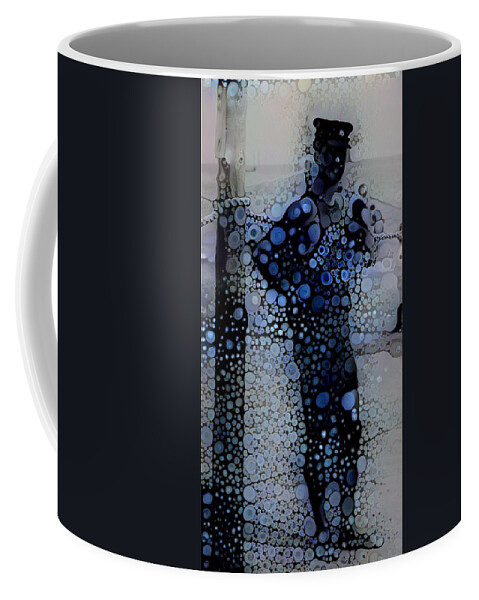 Lifegueard Coffee Mug featuring the digital art Blue Mood by Matthew Lazure