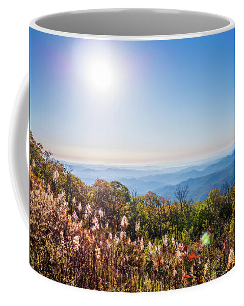 Landscape Coffee Mug featuring the photograph Blue Mountains Vista by Rachel Morrison