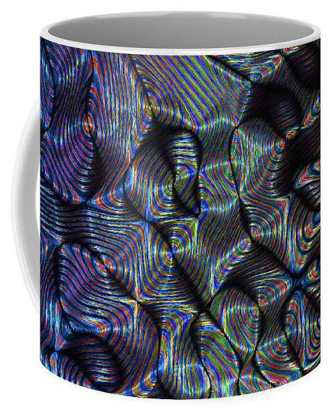 Abstract Coffee Mug featuring the digital art Goldfish #9 by Paul Hunn