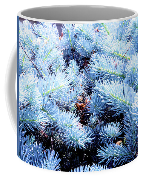Art Coffee Mug featuring the photograph Blue Pine Needles by David Desautel