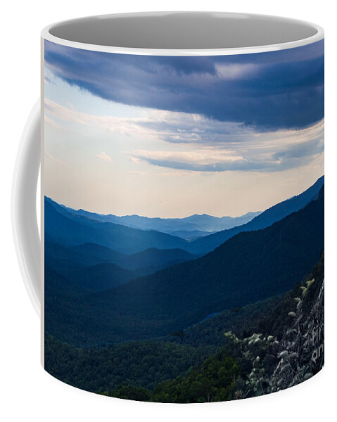 Blue Coffee Mug featuring the photograph Blue Ridge Parkway all Decked in Blue by L Bosco