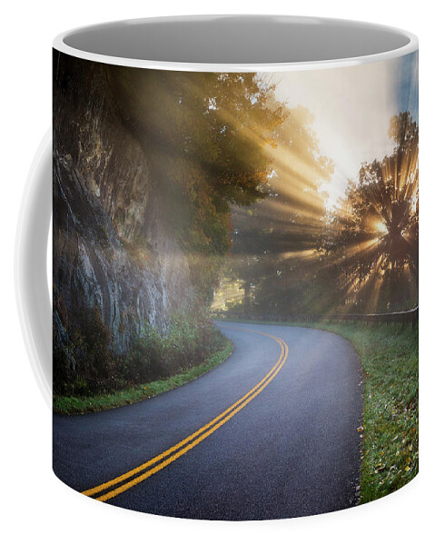 Blue Ridge Parkway Coffee Mug featuring the photograph Blue Ridge Parkway North Carolina by Dave Allen