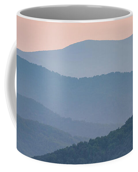 Shenandoah Coffee Mug featuring the photograph Blue Ridge Twilight by Kristen Wilkinson
