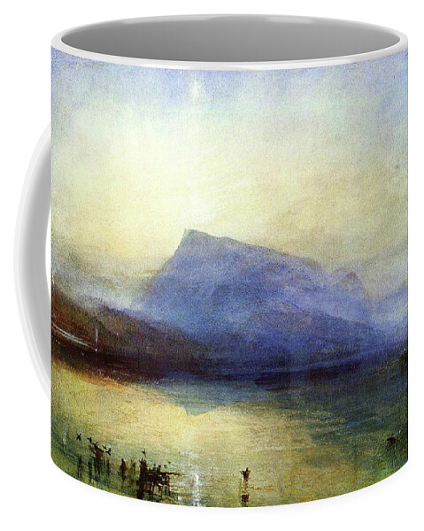 English Coffee Mug featuring the painting Blue Rigi by William Truner