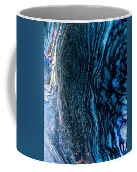 Blue Coffee Mug featuring the painting Blue Storm by Anna Adams