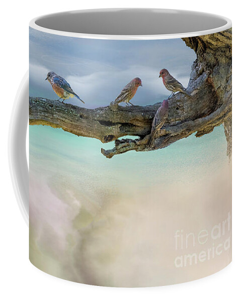 Bluebird Coffee Mug featuring the photograph Out on a Limb by Sandra Rust
