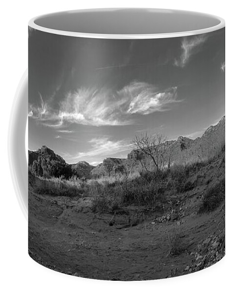 Richard E. Porter Coffee Mug featuring the photograph Bluffs in the Sun, Caprock Canyons State Park, Texas by Richard Porter