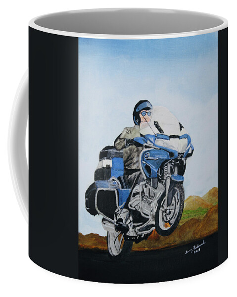 Motorcycle Coffee Mug featuring the photograph BMW by Terry Frederick