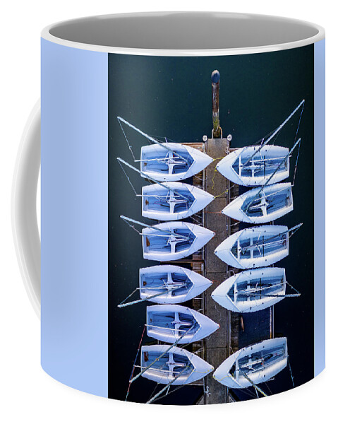 Drone Coffee Mug featuring the photograph Boat Beginnings by Clinton Ward