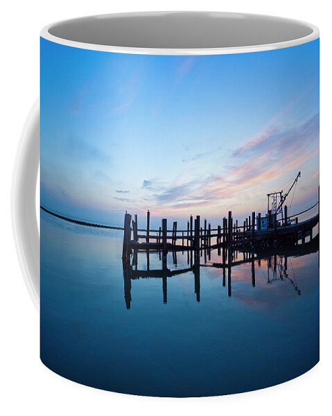 Reflections Coffee Mug featuring the photograph Boat Dock Reflections by Ty Husak