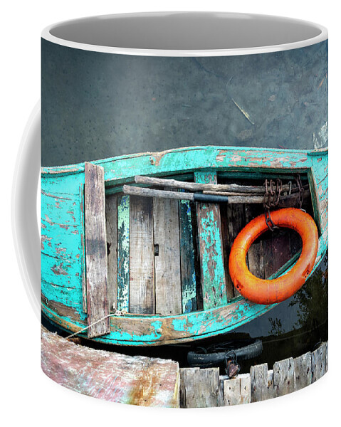 Boat Coffee Mug featuring the photograph Boating in Cuba by Kathryn McBride