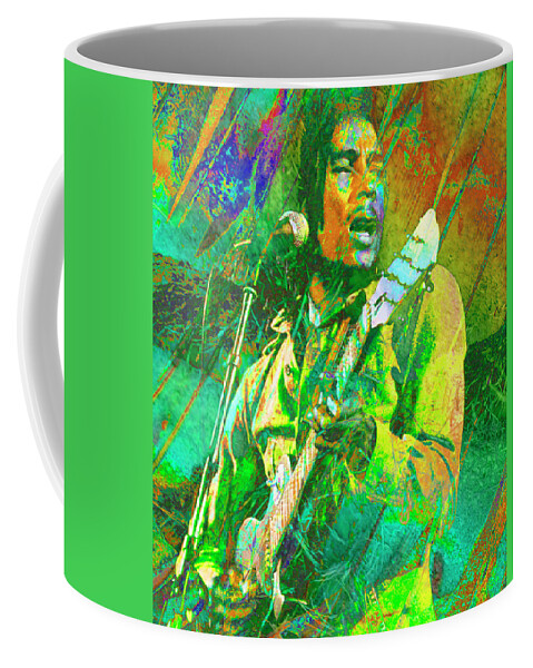 Bob Marley Coffee Mug featuring the digital art Bob Marley by Rob Hemphill