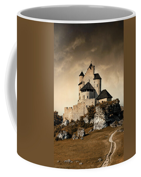 Castle Coffee Mug featuring the photograph Bobolice Castle by Jaroslaw Blaminsky