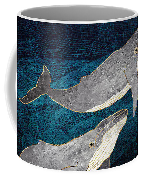 Bond Coffee Mug featuring the digital art Bond VI by Spacefrog Designs