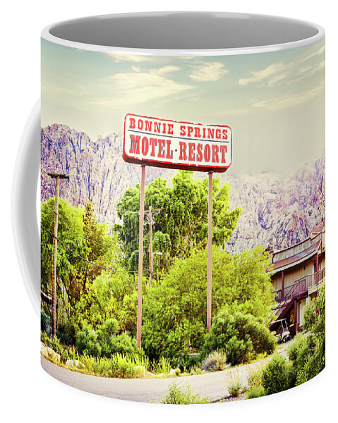 Bonnie Springs Motel Resort Coffee Mug featuring the photograph Bonnie Springs Motel Resort by Tatiana Travelways