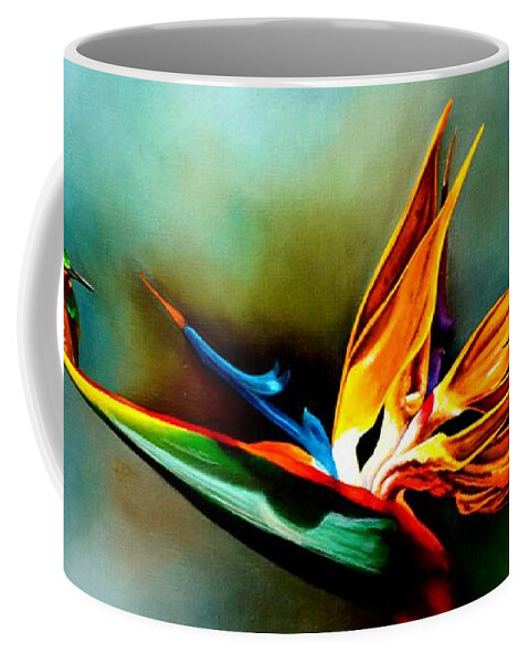 Birds Coffee Mug featuring the painting Boundaries by Dana Newman
