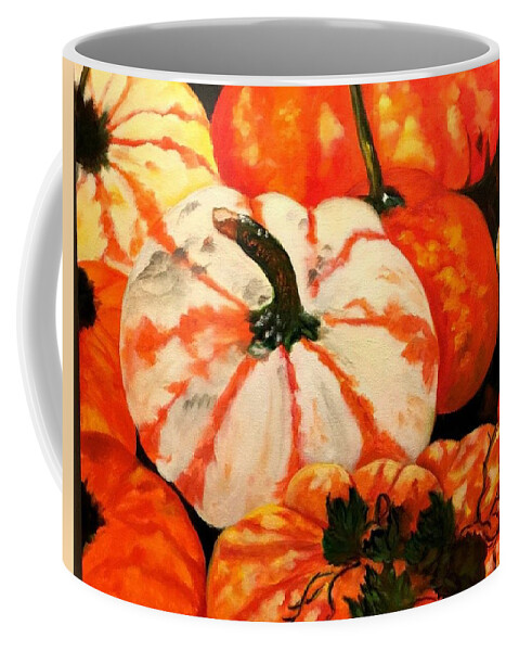 Fall Coffee Mug featuring the painting Bountiful Harvest by Juliette Becker