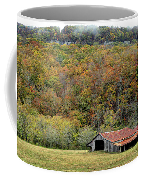  Coffee Mug featuring the photograph Boxley Barn 5 by William Rainey