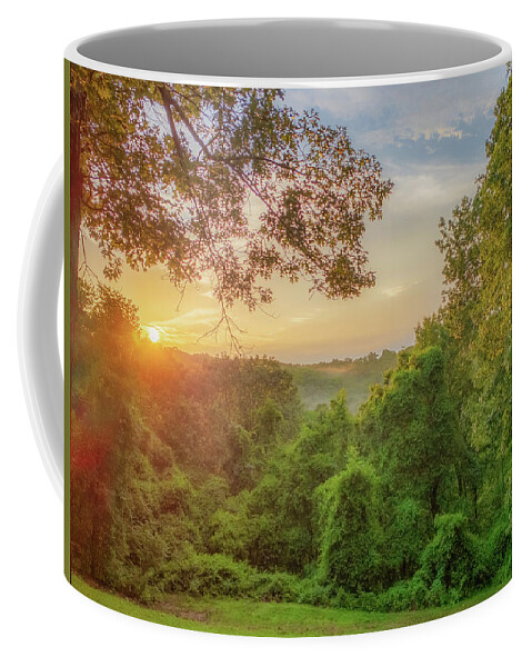 Sunset Coffee Mug featuring the photograph Branson Sunset by Allin Sorenson