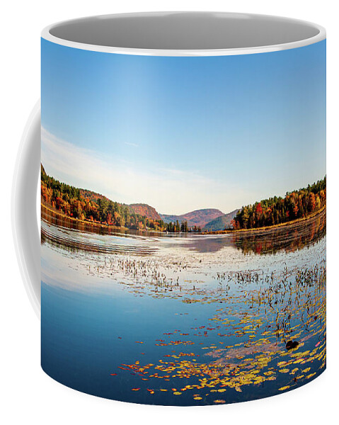 Adirondack Coffee Mug featuring the photograph Brant Lake Adirondack by Louis Dallara