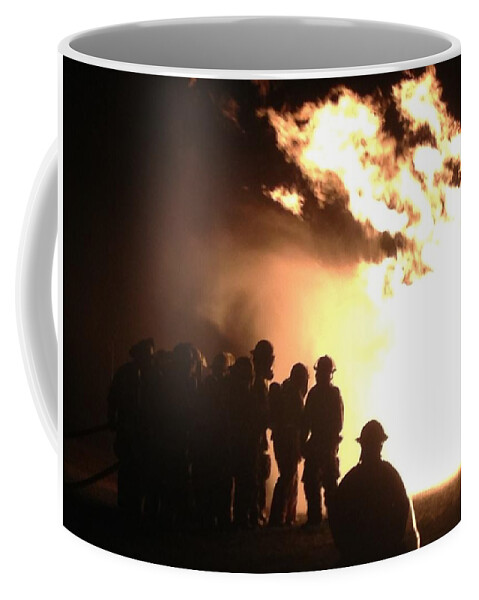 Fire Coffee Mug featuring the photograph Bravery by Lee Darnell