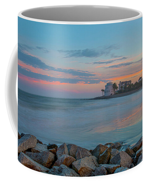 Sullivan's Island Coffee Mug featuring the photograph Breach Inlet Ebb and Flow Salty Waters by Dale Powell