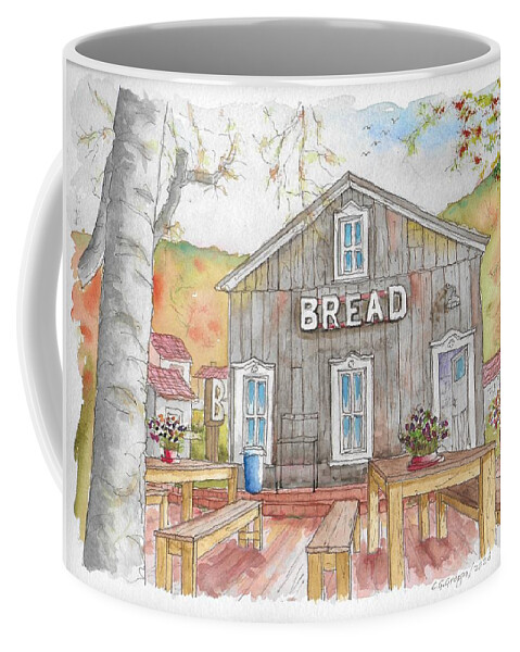 Bred Bar Coffee Mug featuring the painting Bread Bar in Silver Plume, Colorado by Carlos G Groppa