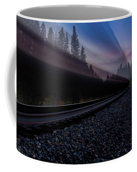 Slow Shutter Coffee Mug featuring the photograph Breaking the Calm by Mike Lee