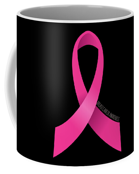 Funny Coffee Mug featuring the digital art Breast Cancer Awareness by Flippin Sweet Gear